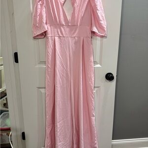 Elegant Pink Maxi Dress